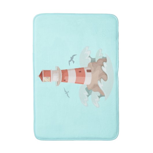 Bath Mat/Lighthouse Badmat (Voorkant Verticaal)