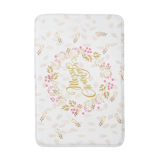 Bath Mat Merry Kerstmis (Voorkant Verticaal)