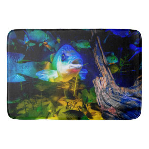 Bath Mat met Fish in Aquarium