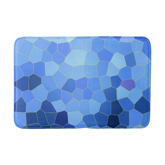 Bath mat Mosaic in Blue (Voorkant)