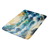 Bath Mat Ocean Waves en Sunrise Abstracte kunst (Gekanteld)