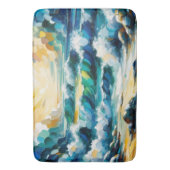Bath Mat Ocean Waves en Sunrise Abstracte kunst (Voorkant Verticaal)