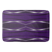 Bath Mat - Paarse Silver Retro (Voorkant)