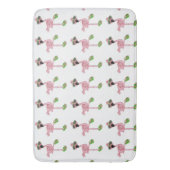 Bath Mat/Pink Flamingos Badmat (Voorkant Verticaal)