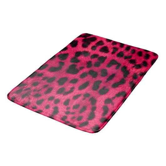Bath Mat/Pink Zebra Pattern Badmat (Gekanteld)