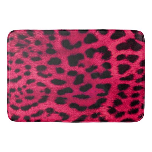 Bath Mat/Pink Zebra Pattern Badmat (Voorkant)