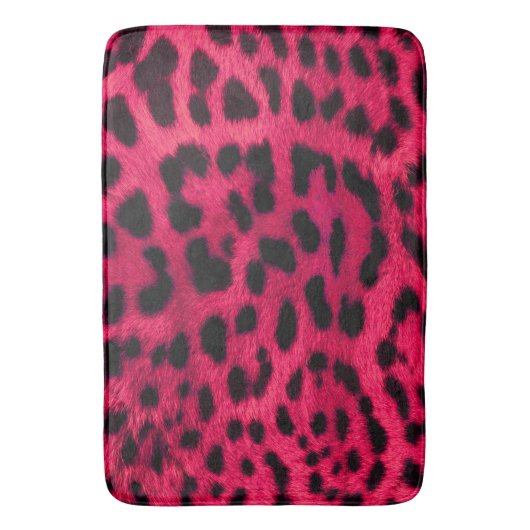 Bath Mat/Pink Zebra Pattern Badmat (Voorkant Verticaal)