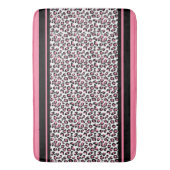 Bath Mat/Pink Zebra Pattern Badmat (Voorkant Verticaal)