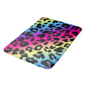 Bath Mat/Rainbow Leopard Print Badmat (Gekanteld)