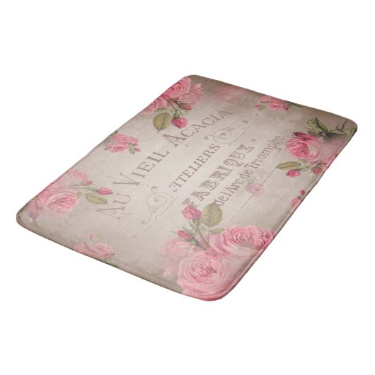 Bath Mat  rozen frensh roos elegant (Gekanteld)