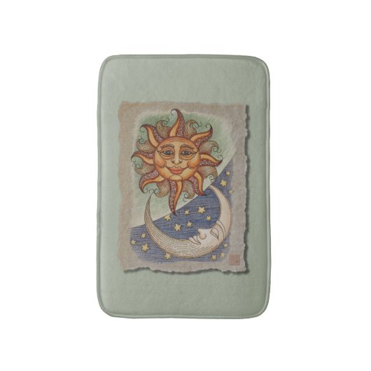 Bath Mat ~ Sun en Moon (Voorkant Verticaal)