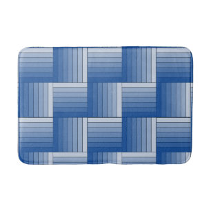 Bath Mat - Tegels van Blue Ombre Stripes