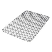 Bath Mat/White & Black Badmat (Gekanteld)
