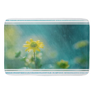 Bath Mat/Wildbloemen met Regen Badmat