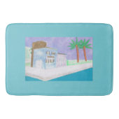 Bath Mat with Caribbean Scene (Voorkant)
