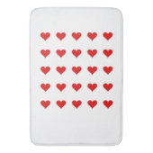 Bath Mat with hearts. (Voorkant Verticaal)
