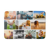 Bath Mat Your 10 Photo Rond Collage White (Voorkant)