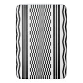 Bath Mat/Zig Zags and Checkered Badmat (Voorkant Verticaal)