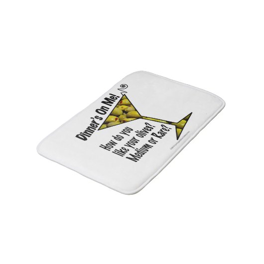 BATH MATS - MEDIUM- OF ZELDZAME MARTINI-OLIJVEN? BADMAT (Gekanteld)