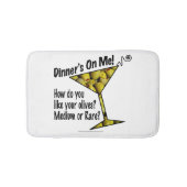BATH MATS - MEDIUM- OF ZELDZAME MARTINI-OLIJVEN? BADMAT (Voorkant)