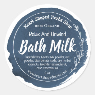  Bath Milk Label Handmade Business