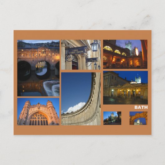 Bath multi-afbeelding briefkaart (Voorkant)