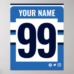 Bath Personalized Rugby Shirt Poster