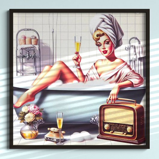 Bath Pin-Up Poster