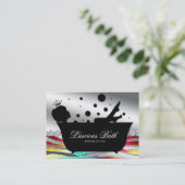 Bath Queen Nail Salon Bubbles Bold Visitekaartje (Staand voorkant)