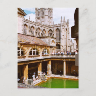 Bath, Roman baths and Bath Abbey Briefkaart