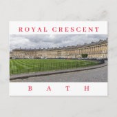 Bath Royal Crescent uitzicht briefkaart (Voorkant)