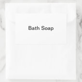 Bath Soap-labels Rechthoekige Sticker (Tas)