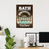 Bath Somerset Angleterre affiche voyage (Bureau à domicile)