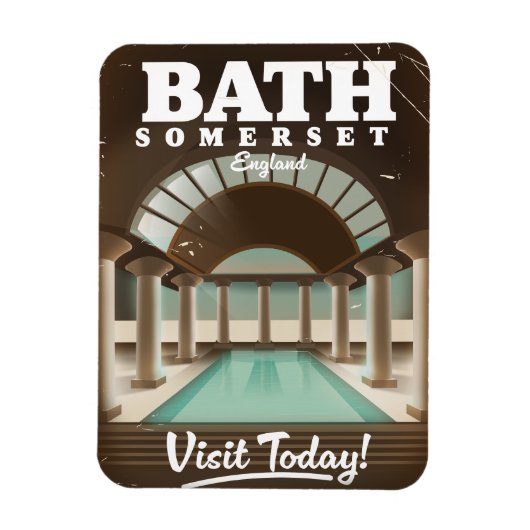 Bath Somerset Engeland reisposter Magneet (Verticaal)