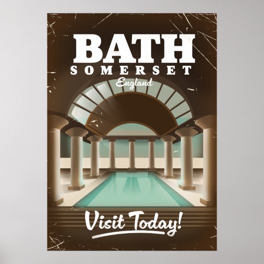 Bath Somerset Engeland reisposter Poster (Voorkant)