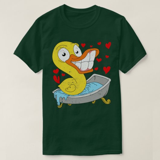 Bath Speelgoed Ducking Ducky Funny Rubber Duck T-shirt (Design voorkant)