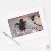 Bath-tijd Rechthoekige Sticker (Envelop)