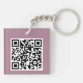 Bath Time Cat Groomer QR-code Sleutelhanger (Achterkant)