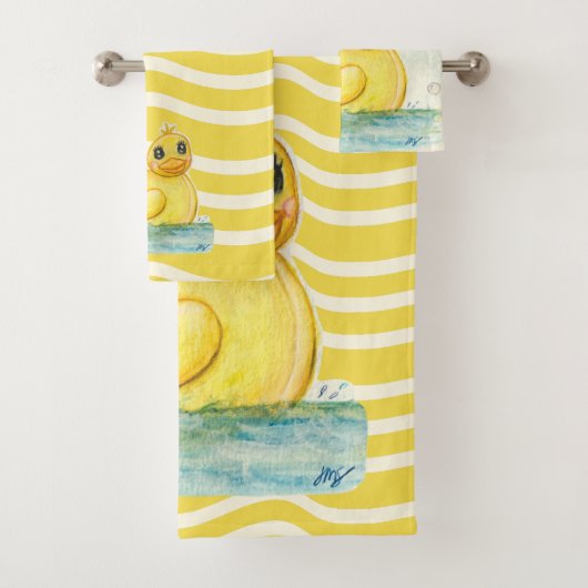 Bath Time Ducky Bad Handdoek (Insitu)