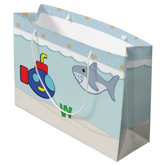 Bath Time Fancy Gift Bag Groot Cadeauzakje (Achterkant Gekanteld)