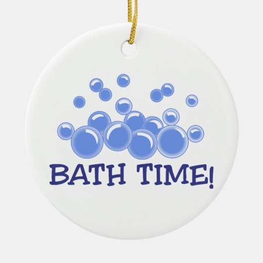 Bath Time Keramisch Ornament (Voorkant)