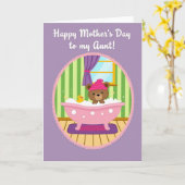 Bath Time Mothers Day Card Kaart (Gele Bloem)