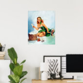 Bath Time Pin Up Poster (Thuiskantoor)