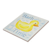 Bath Time Rubber Ducky tile Tegeltje (Zijkant)