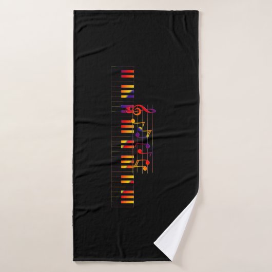 Bath Towel "Music" Badhanddoek (Badhanddoek)