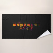 Bath Towel "Music" Badhanddoek (Badhanddoek)