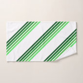Bath Towel Set - Green Lines in Five Shades Bad Handdoek (Handdoek)