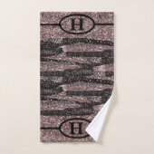 Bath Towel Set Leopard Print Glitter Bad Handdoek (Handdoek)