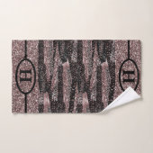 Bath Towel Set Leopard Print Glitter Bad Handdoek (Handdoek)