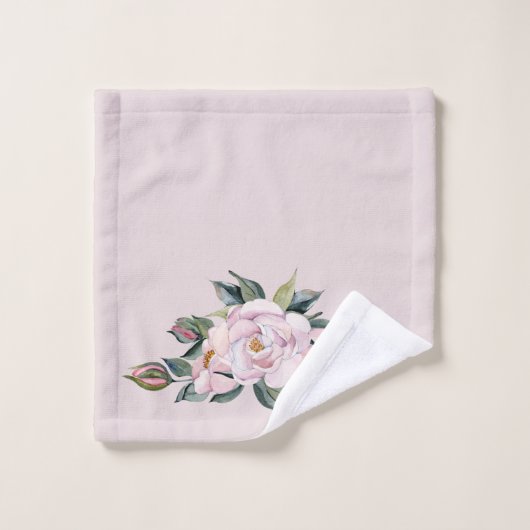 Bath Towel Set Magnolia OPT. 1 Bad Handdoek (Wasdoekje)